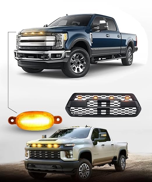 led police red blue grill flash light led police red blue grill flash light