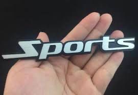 3d typer decal metal logo | black red |14.5x3cm (copy)