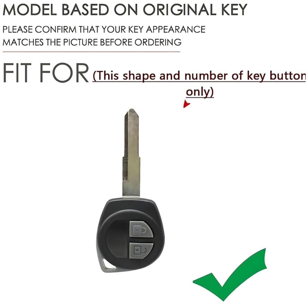 metal alloy key cover for suzuki | 2 button round smart key with keychain | pack of 1 | metal alloy key cover for suzuki | 2 button round smart key with keychain | pack of 1 |