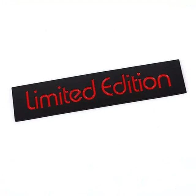 3d full metal lone star decal | black,red & white | pack of 1 | 7cm x 7cm (copy)