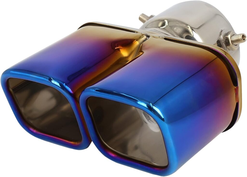 Dual Tip Car Exhaust Muffler- Straight Pipe dual tip car exhaust muffler bent pipe (copy)