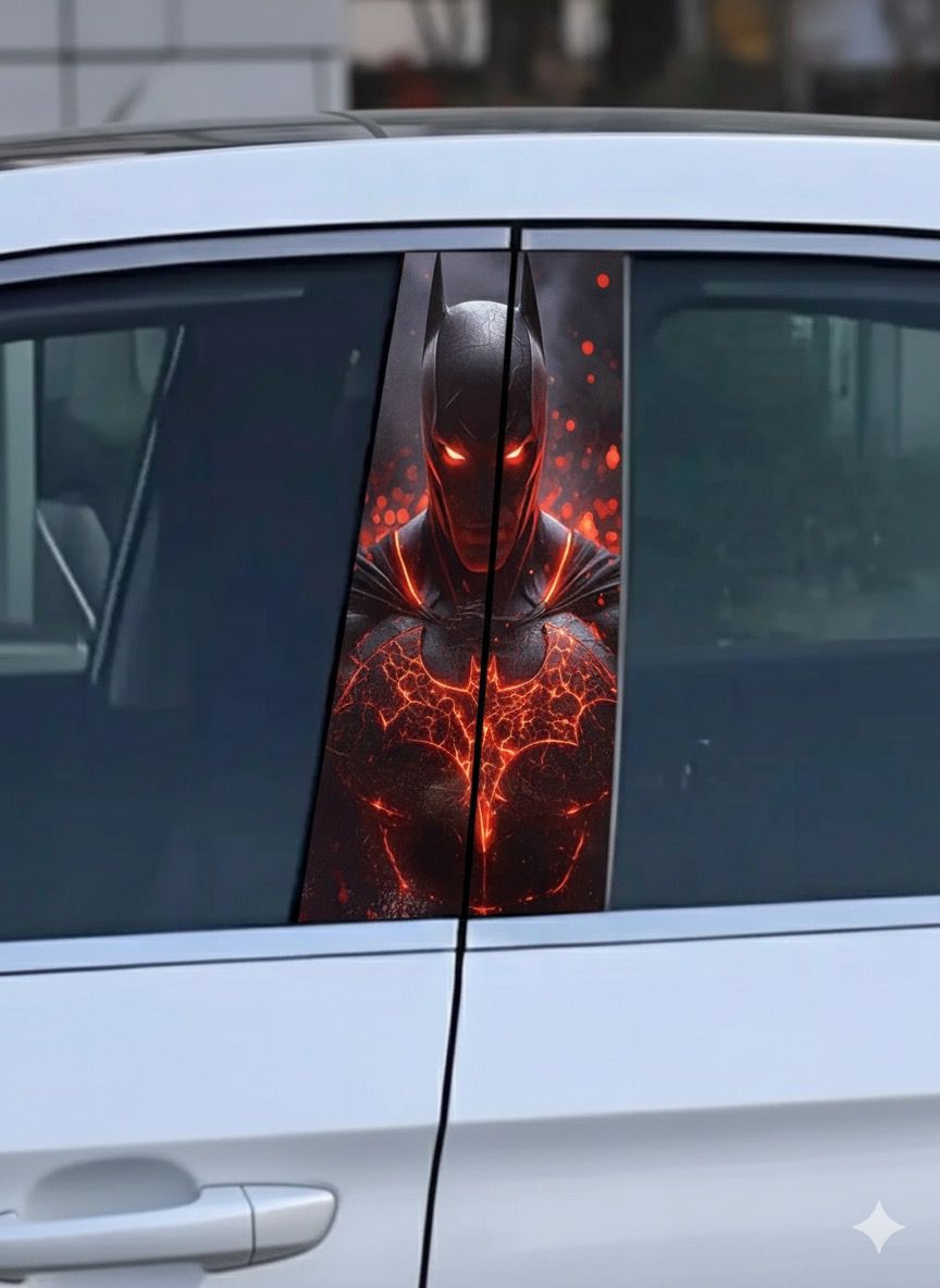 batman car pillar sticker (copy) Batman car pillar sticker