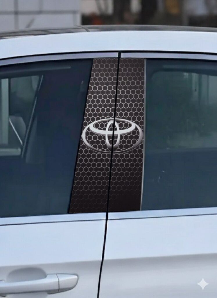 Toyota Logo Car Pillar Sticker toyota logo car pillar sticker (copy)