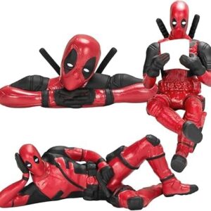 deadpool action figures set of 3 for car deash decor