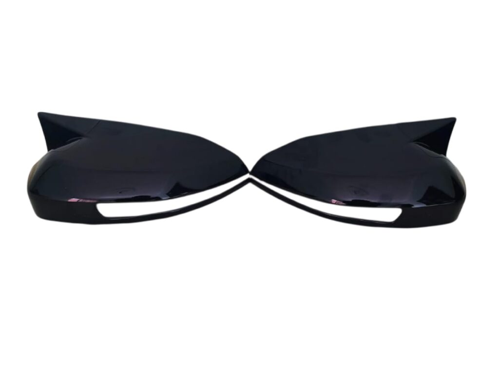 batman side mirror cover glossy black finish for tata nexon (2023 26), curvv, harrier, safari