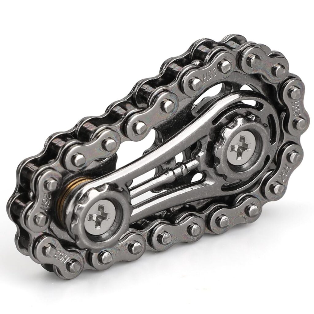 modkar bike gear chain fidget spinner black