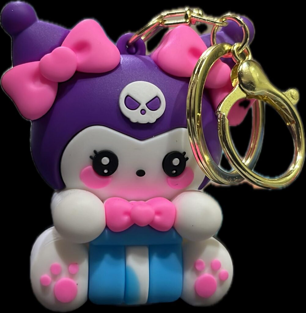modkar chu chu sound keychain stitch character: pink (copy)
